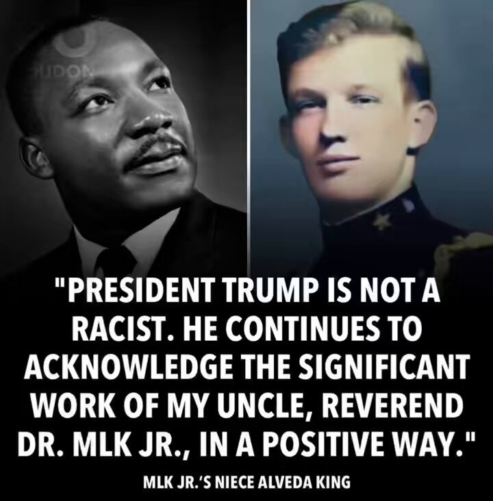 🚨IN 1966, DONALD TRUMP HELPED CREATE THE MARTIN LUTHER KING JR INTERNATIONAL FREEDOM GAMES! Trump helped Bert Lancaster, a veteran, athlete, &amp; activist, to make the award. We know the FAKE NEWS won't report this. Sure would be a shame if everyone shared this &amp; it went VIRAL!