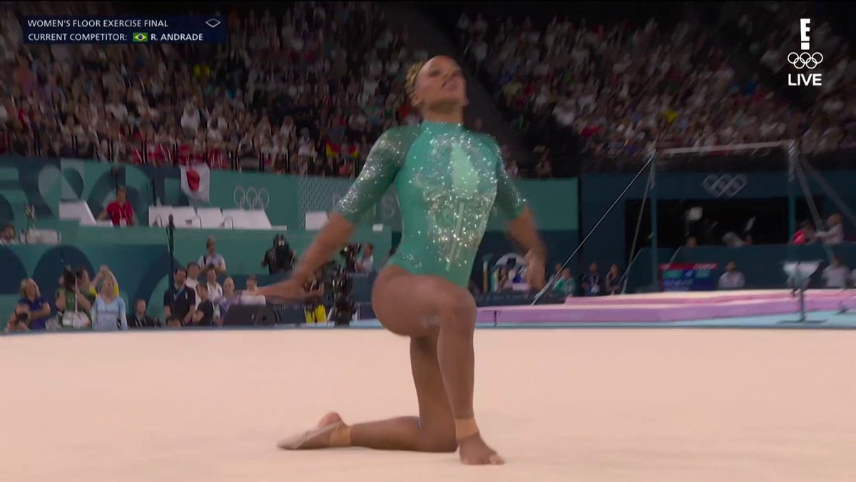 Simply stunning from Rebeca Andrade. 🇧🇷 #ParisOlympics 📺 E! and Peacock
