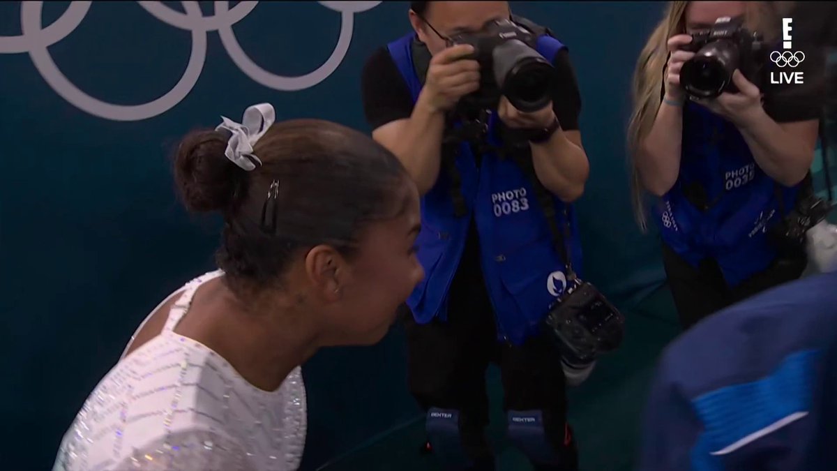 Jordan Chiles had the BEST reaction when she found out she won bronze in the women's floor final! 🥹🥉 #ParisOlympics