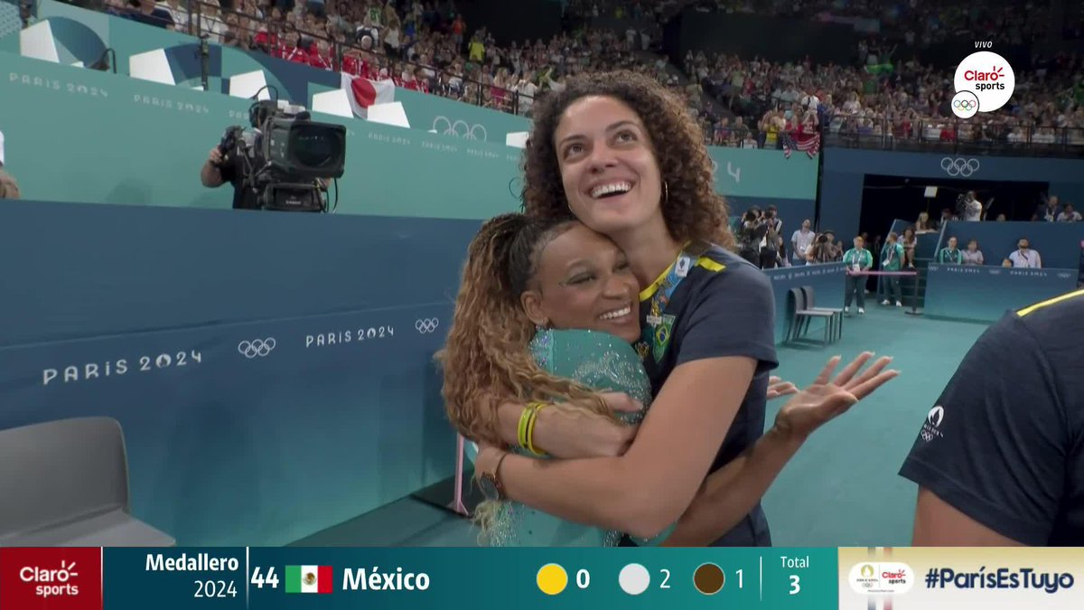 ¡BRASIL ES DE ORO! 🇧🇷🏅 Rebeca Andrade se lleva la presea dorada en la gimnasia artística en la disciplina de piso tras imponerse a Simone Biles #ParísEsTuyo