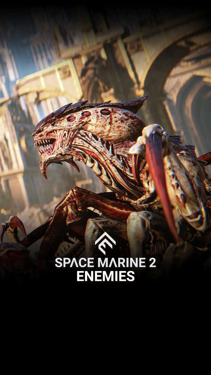Fight your way through tenacious enemies! 💪 Adapt your strategy to defeat hordes of Hormagaunts, Raveners, Chaos Cultists and many more! Pre-order #SpaceMarine2 here: