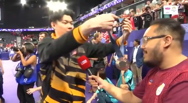 Hadiah Lee Zii Jia buat bangmed 🥉🇲🇾 #GoForGold #SokongMalaysia #OlimpikParis2024