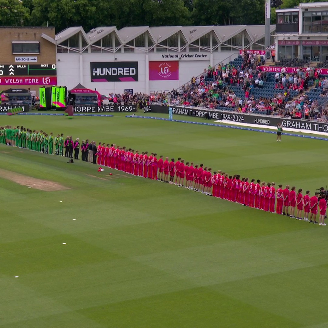 For Graham ❤️ A minute's silence at Sophia Gardens this evening.