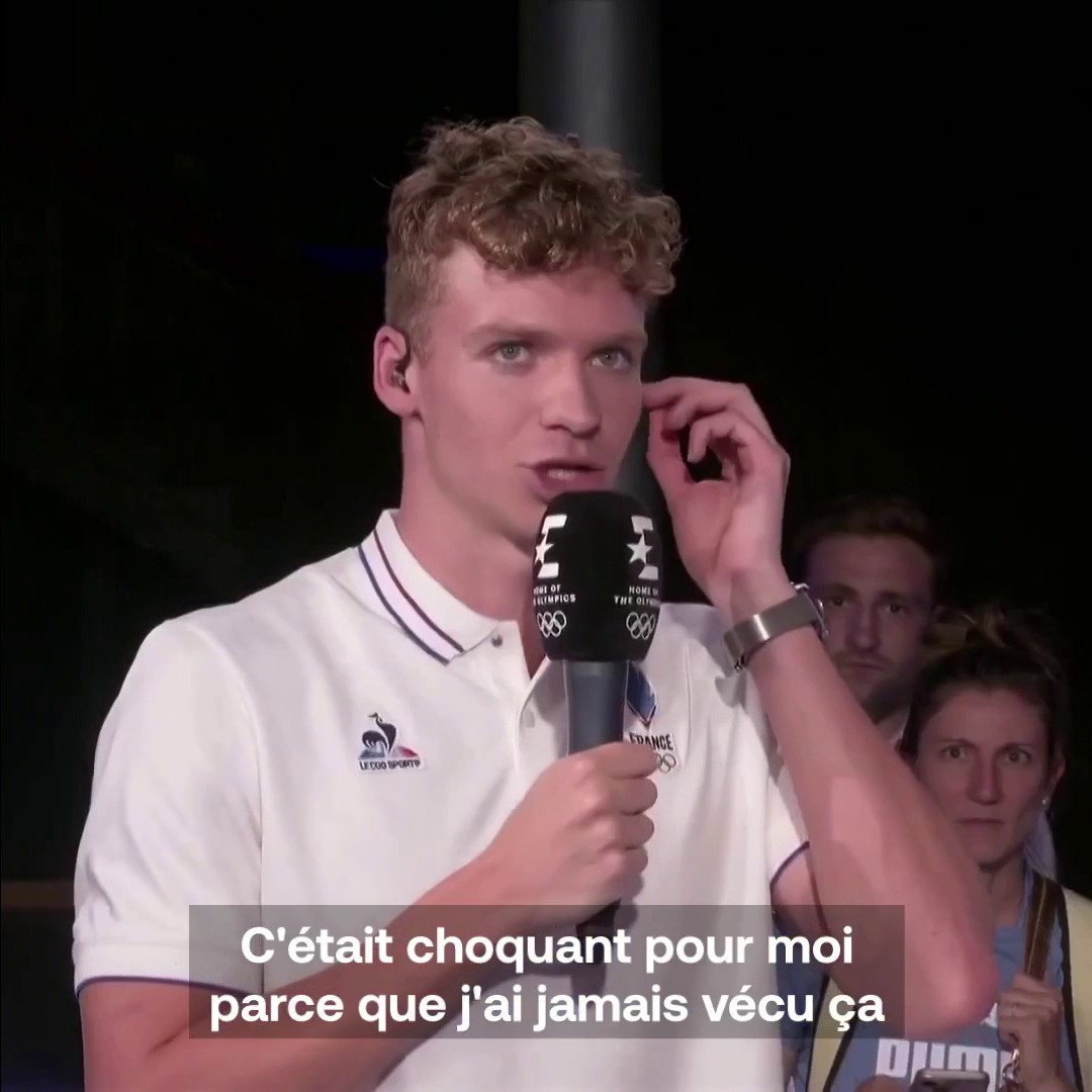 "C'était choquant pour moi" : le désormais quadruple champion olympique de natation, Monsieur Léon Marchand, se confie à Eurosport #Paris2024