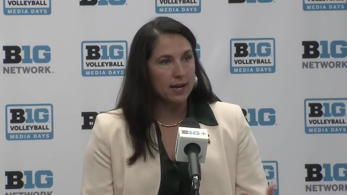 "What I would say to you, young women, continue to persist." Michigan State Volleyball's Leah Johnson offers a powerful message to young women trying to get into the coaching field. #B1GVolleyball x #B1GFirstServe