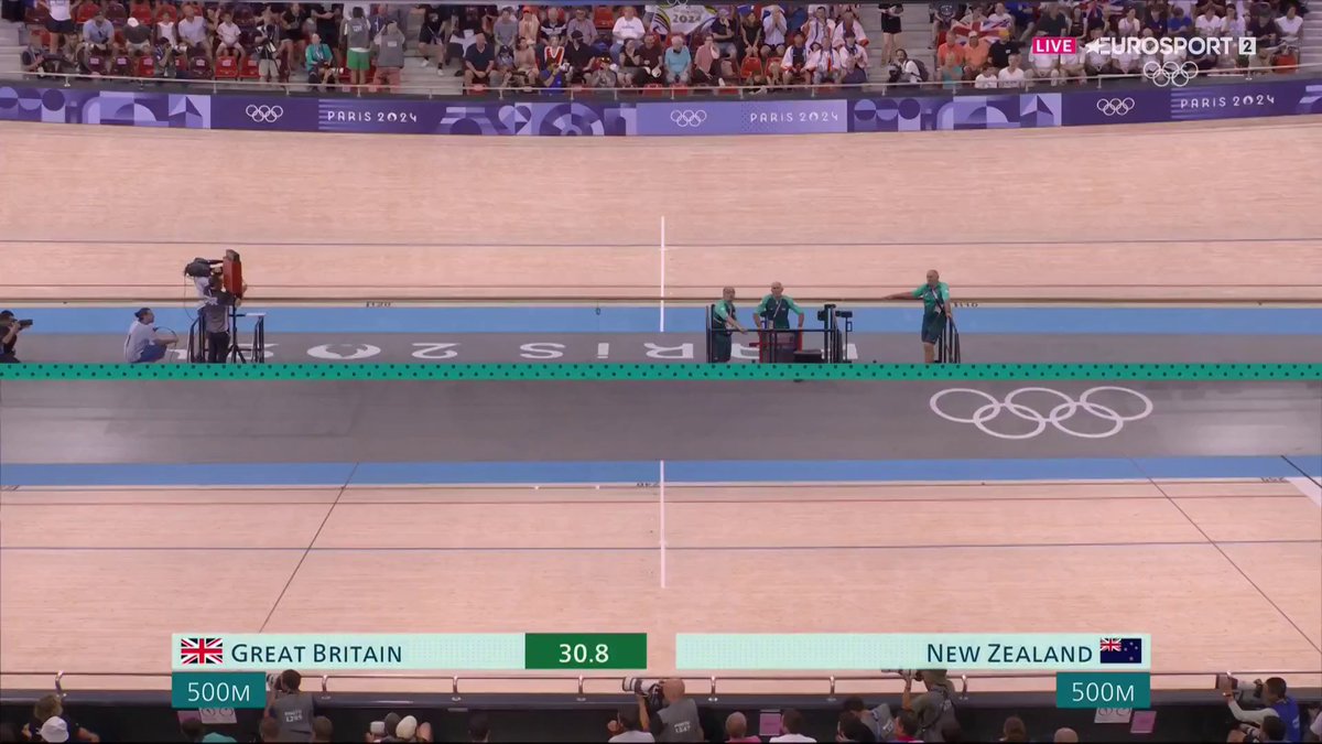 The Moment Team GB won the Team Sprint and broke the World Record for a THIRD TIME in one day!