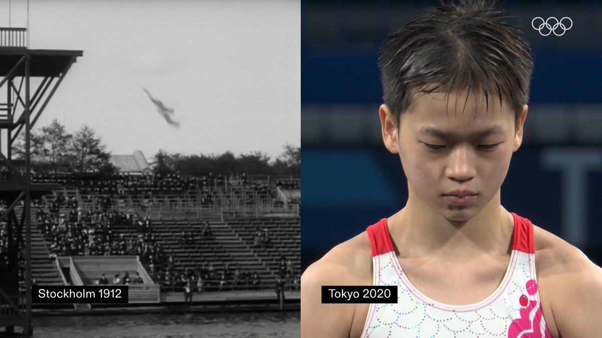 Dive back in time to get inspired for the women's 10m platform today at #Paris2024. 💦