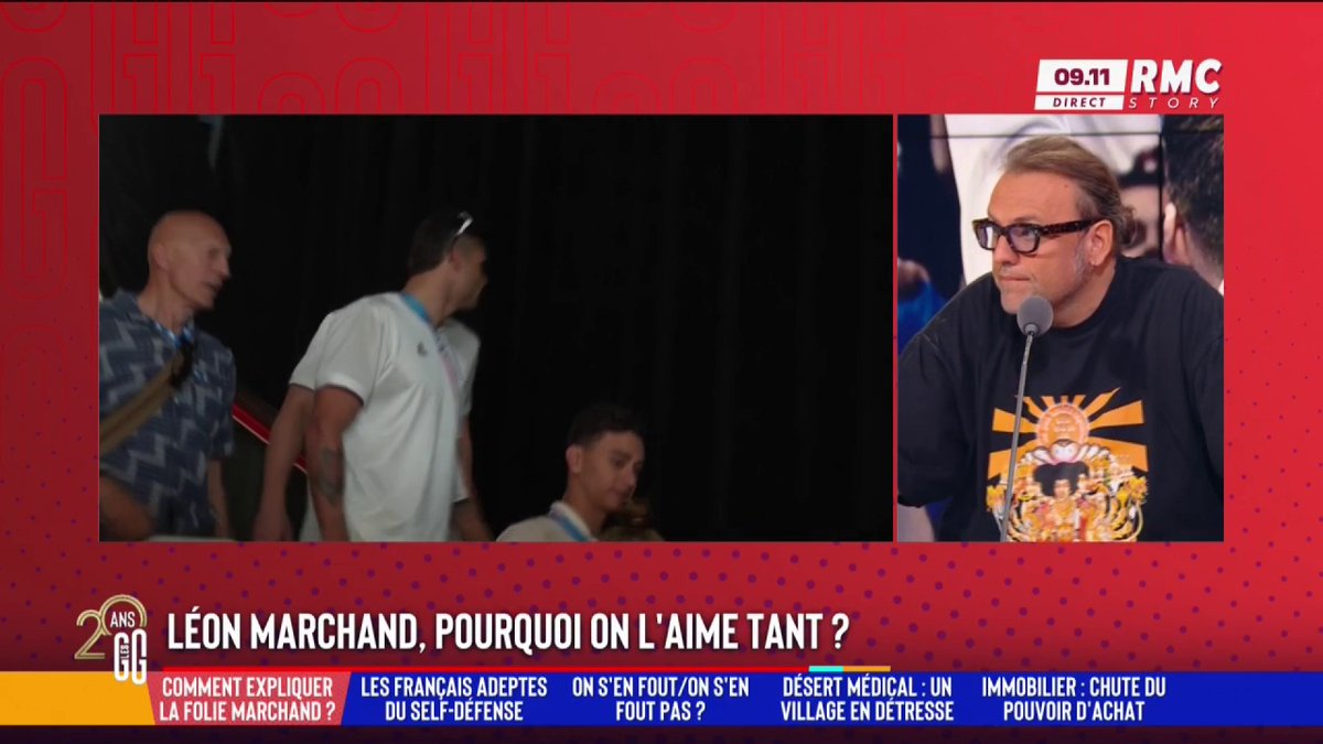 🏅 🏊♂️ "Léon Marchand plaît aussi parce que c'est le bon petit Français, bien blanc qui gagne." Bruno Poncet #GGRMC