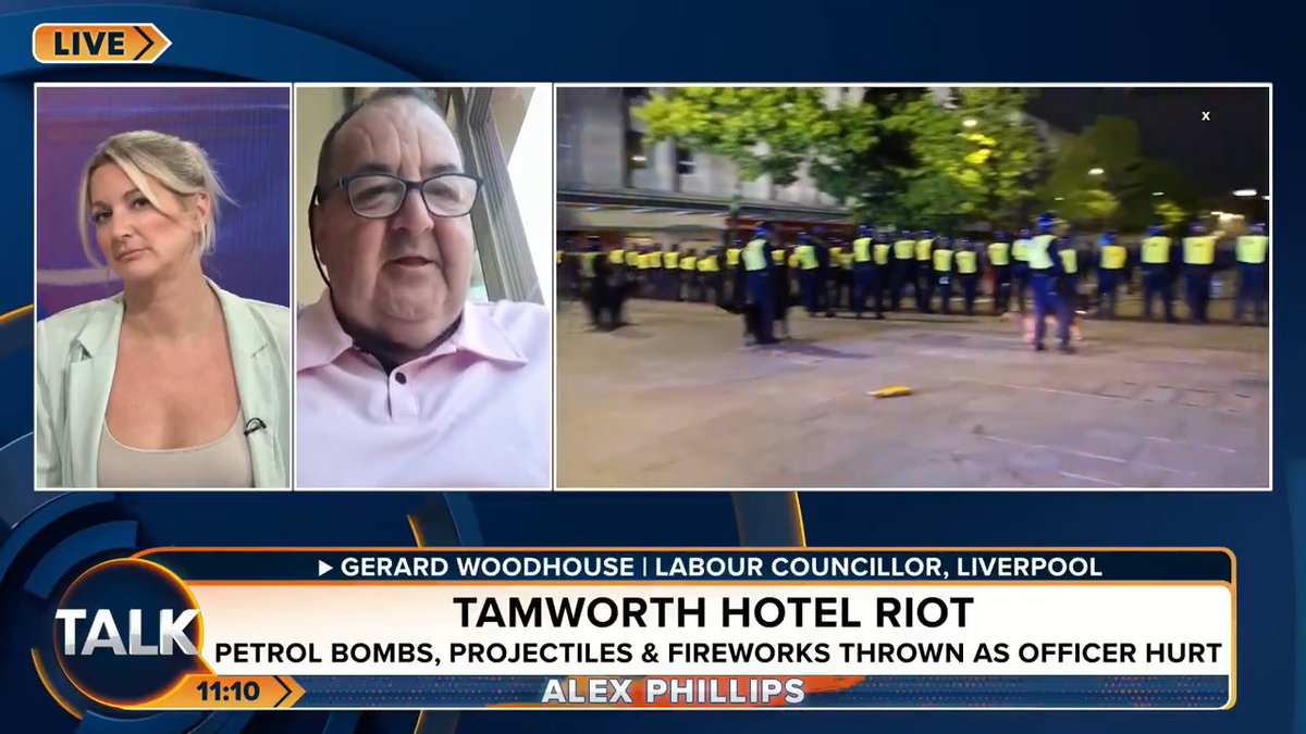 Labour councillor Gerard Woodhouse discusses the impact of the violent riots in Liverpool, after a ‘community hub’ library was torched. “It’s more than a library - it’s a place where people can go and have a shower if they can’t afford it in their own home.” Alex Phillips