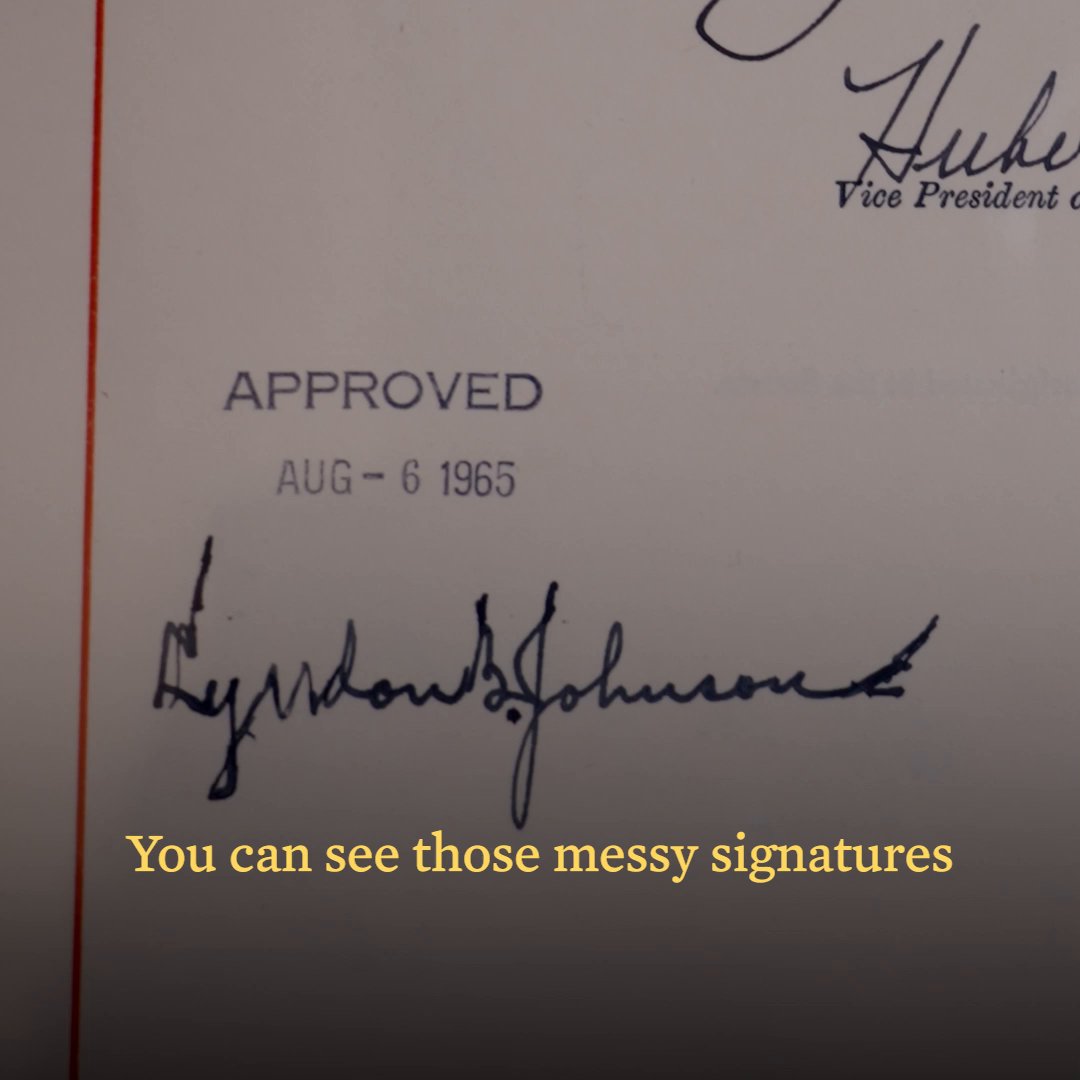 The Voting Rights Act, championed by President Johnson, helped our nation find its way forward. It made America more fair, just, and consistent with our founding principles. Nearly 60 years since its passage, we honor that legacy. And remember that our work isn't done.