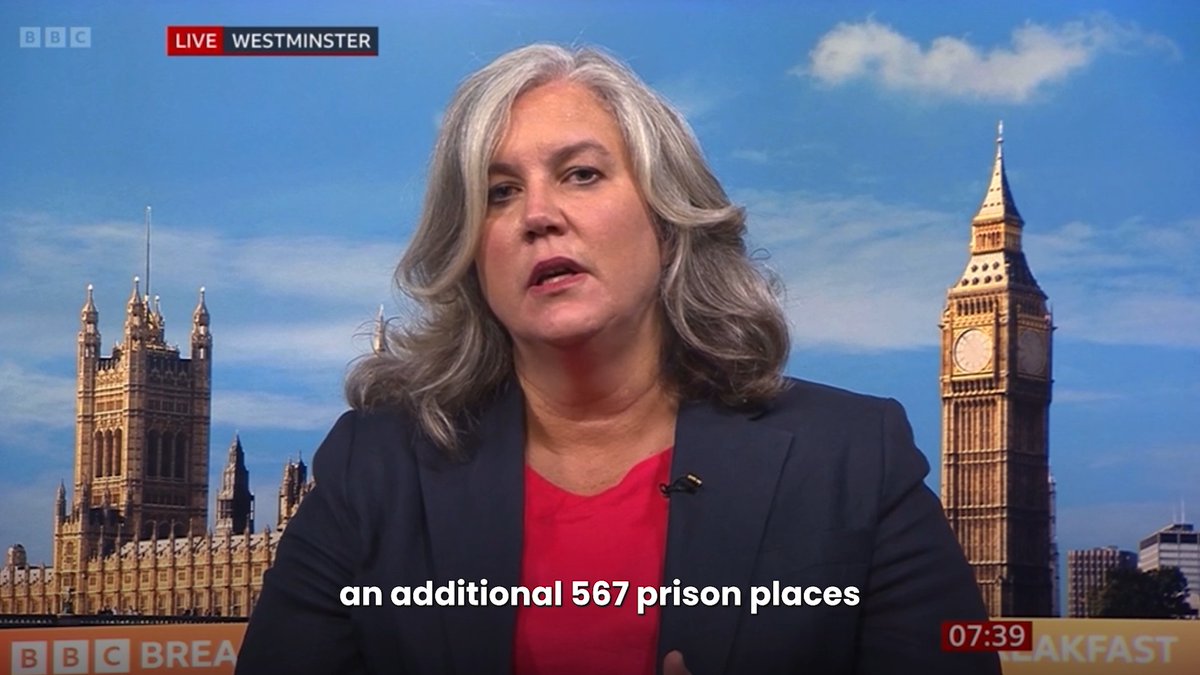 “All elements of the criminal justice system stand ready." Justice Minister Heidi Alexander MP appeared on BBC News (UK) to reveal that the government is accelerating the delivery of over 500 extra prison places for those engaging in violent protests.