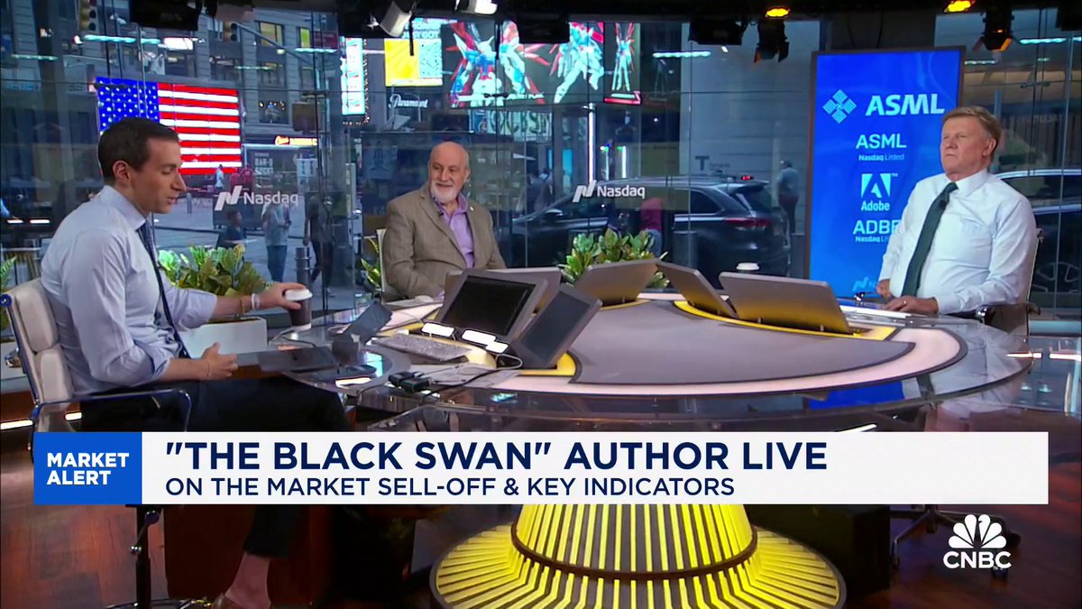 Was yesterday's huge market sell-off, the worst day for the S&amp;P 500 in nearly two years, a "Black Swan" event? @NNTaleb, who wrote "The Black Swan," says no.