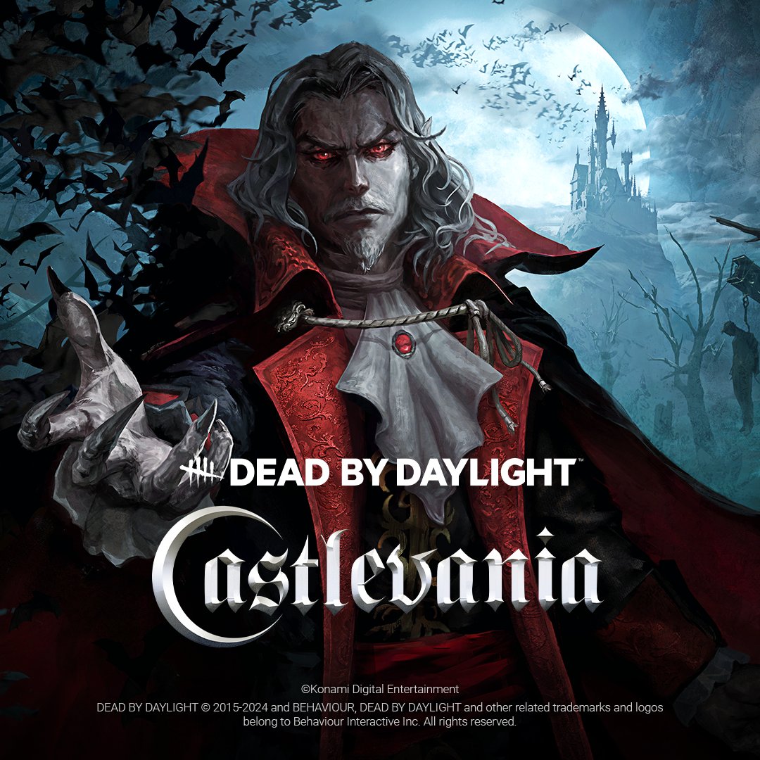 Feel the scarlet eyes upon you, accursed and ravenous. Dead by Daylight: Castlevania brings Dracula and Trevor Belmont into The Fog’s dark embrace. Available August 27. PTB Patch Notes Reddit 👉 Forums 👉