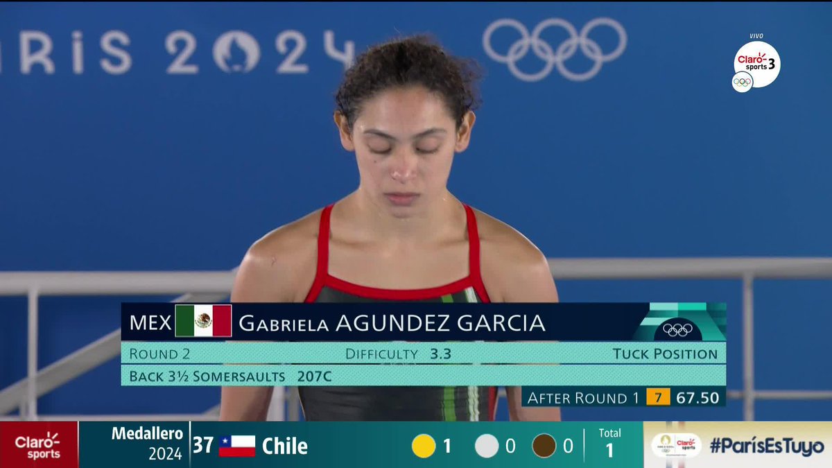 El segundo clavado de Gabriela Agundez fue una verdadera joya 💎