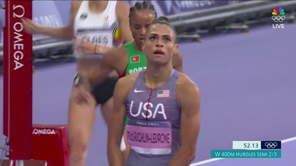 Sydney McLaughlin-Levrone just paced herself around the track to win her Olympic 400m Hurdle Semifinal race in 52.13. For context, the world record before Sydney McLaughlin-Levrone broke it 5 times in the last 3 years was 52.16. We are on WR ALERT AGAIN