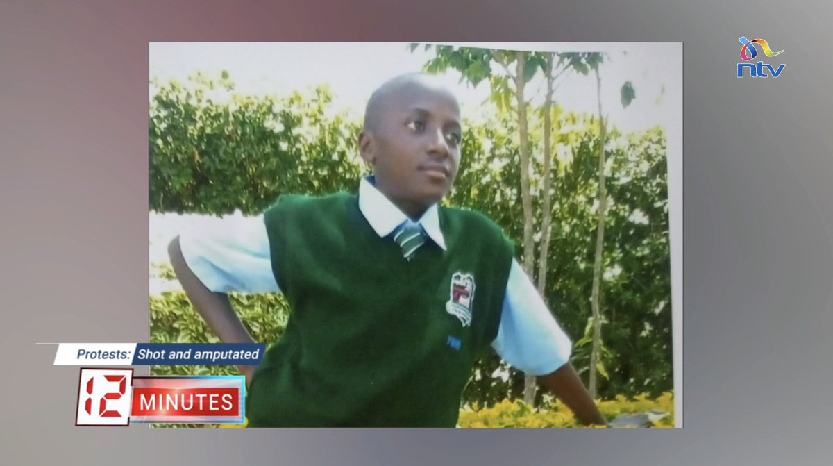 Protests: Shot And Amputated Milka Gathoni: My son, a Form Two student, was shot by police while walking home from school. #12MinutesNTV
