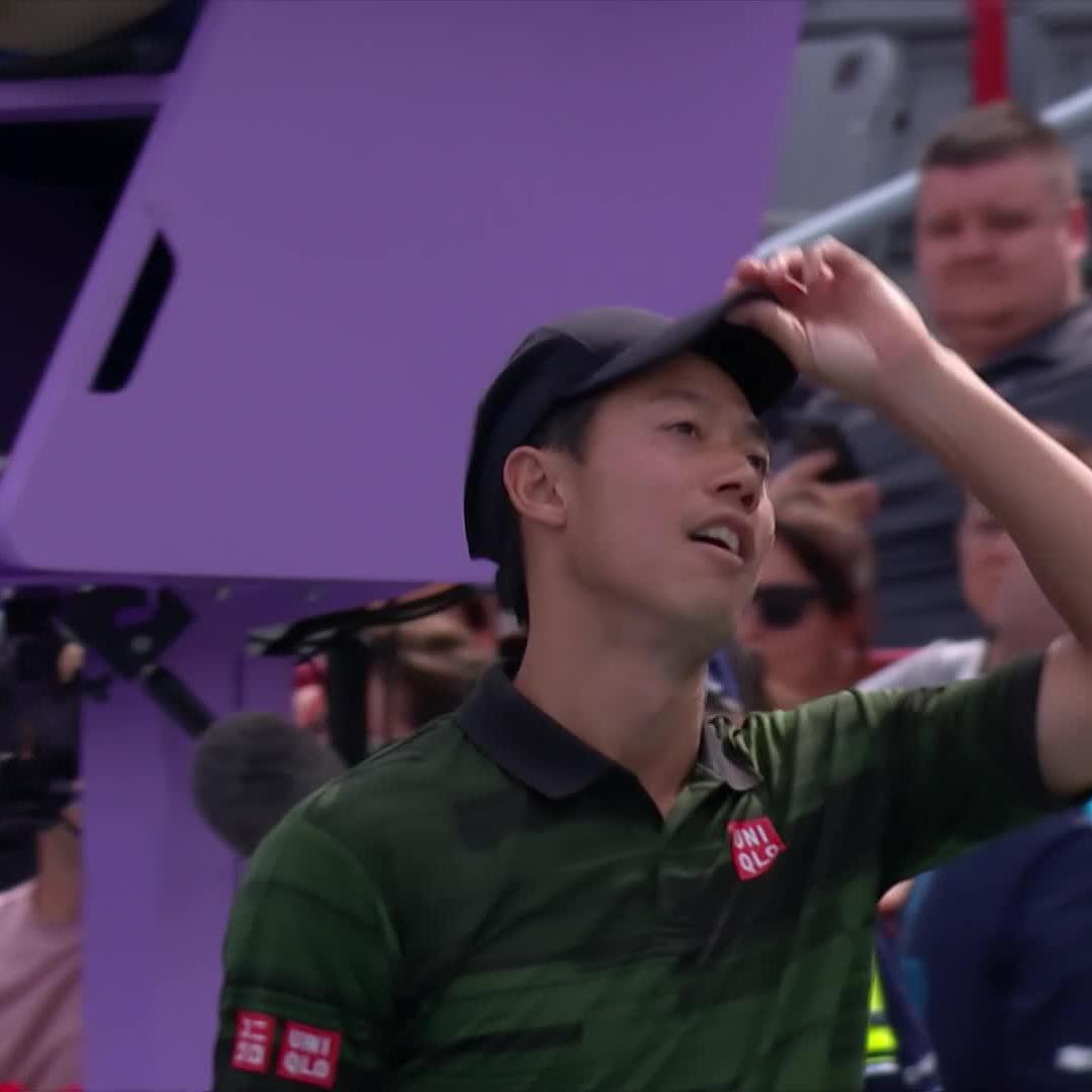 SPECIAL, KEI 💥 Kei Nishikori claims his first Masters win since 2021 with a 3-6 7-5 6-4 win over Alex Michelsen. #OBN24