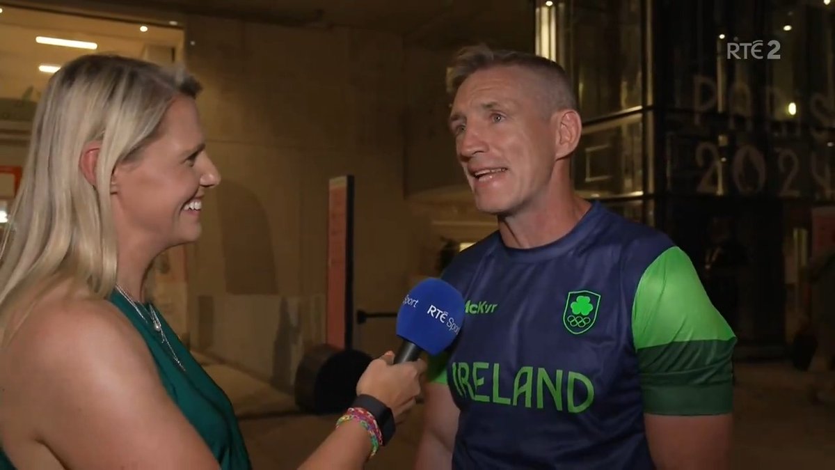 'I've a keen interest in boxing... Kellie is fighting really well' All-Ireland winning manager Kieran McGeeney is in Paris to support Kellie Harrington 📺 Watch 📱Updates #RTESport #Paris2024
