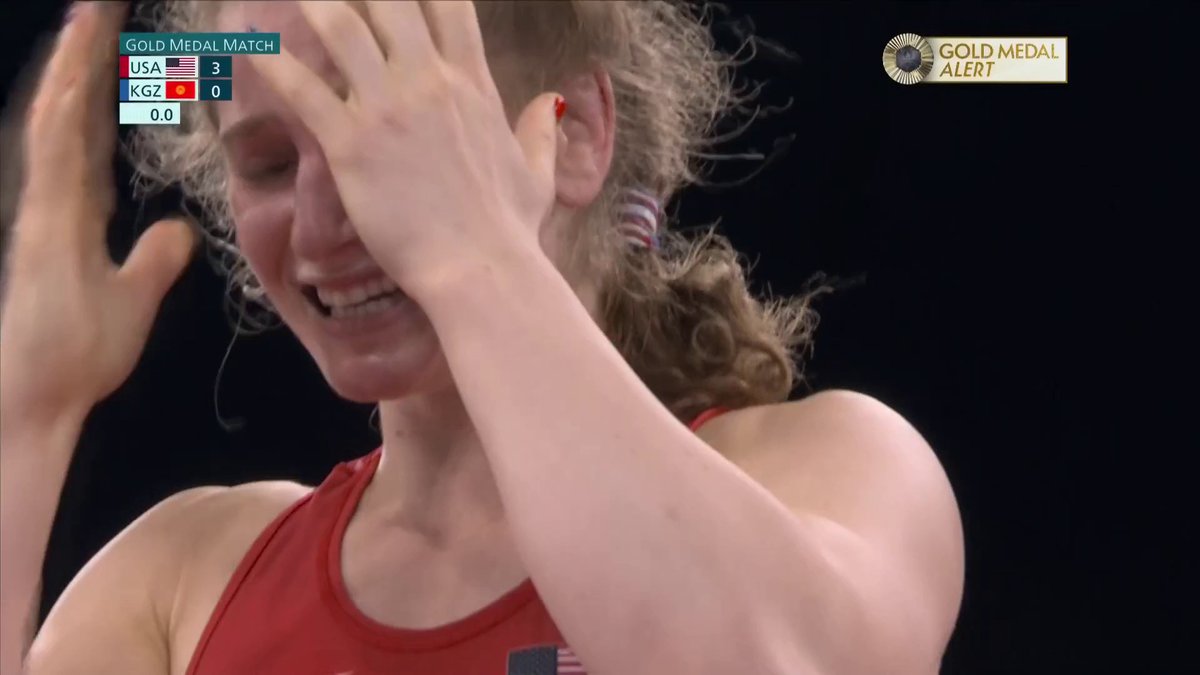 20-YEAR-OLD AMIT ELOR IS A WORLD CHAMPION. 🇺🇸 She wins GOLD in women's freestyle 68kg wrestling! #ParisOlympics