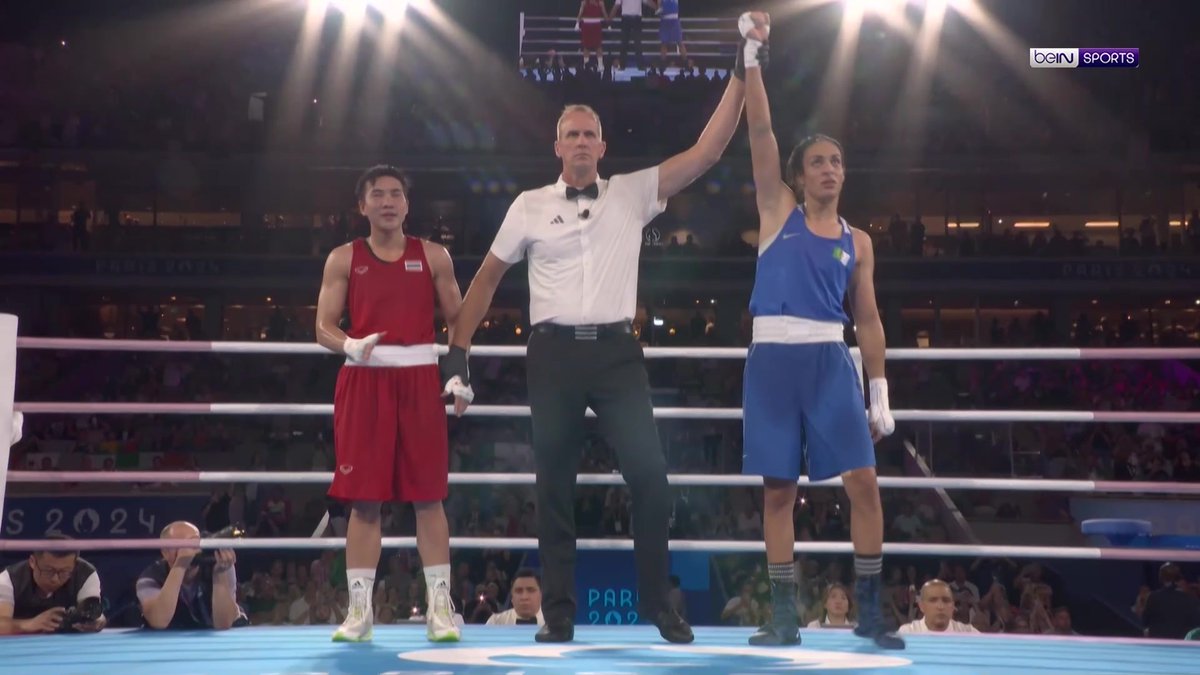 🥊🇩🇿 الملاكمة الجزائرية إيمان خليف تمضي قدما لنهائي وزن 66 كلغ وتقترب من الذهب الأولمبي #الألعاب_الأولمبية | #باريس2024 #Paris2024 | #OlympicGames