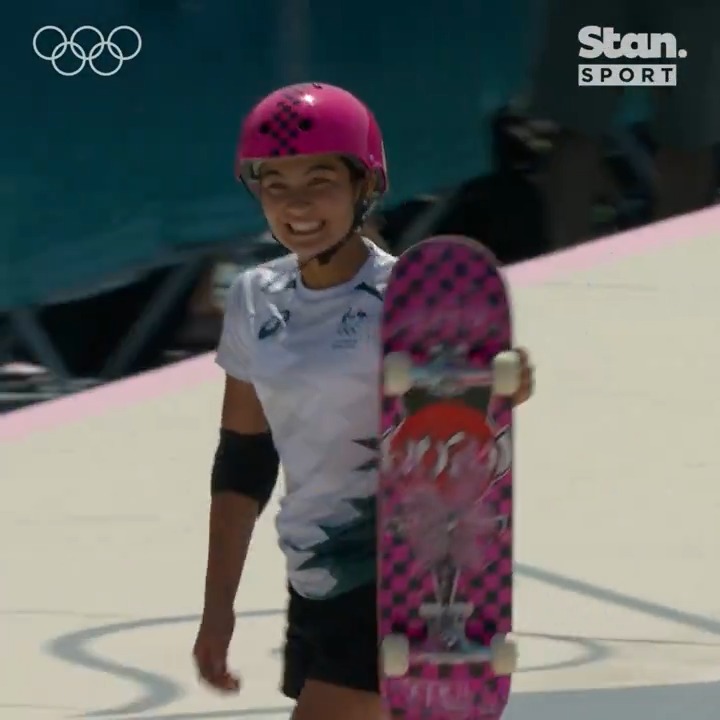It’s Arisa Trew’s world, we’re just living in it 🇦🇺🛹🥇 #Paris2024 #Skateboarding