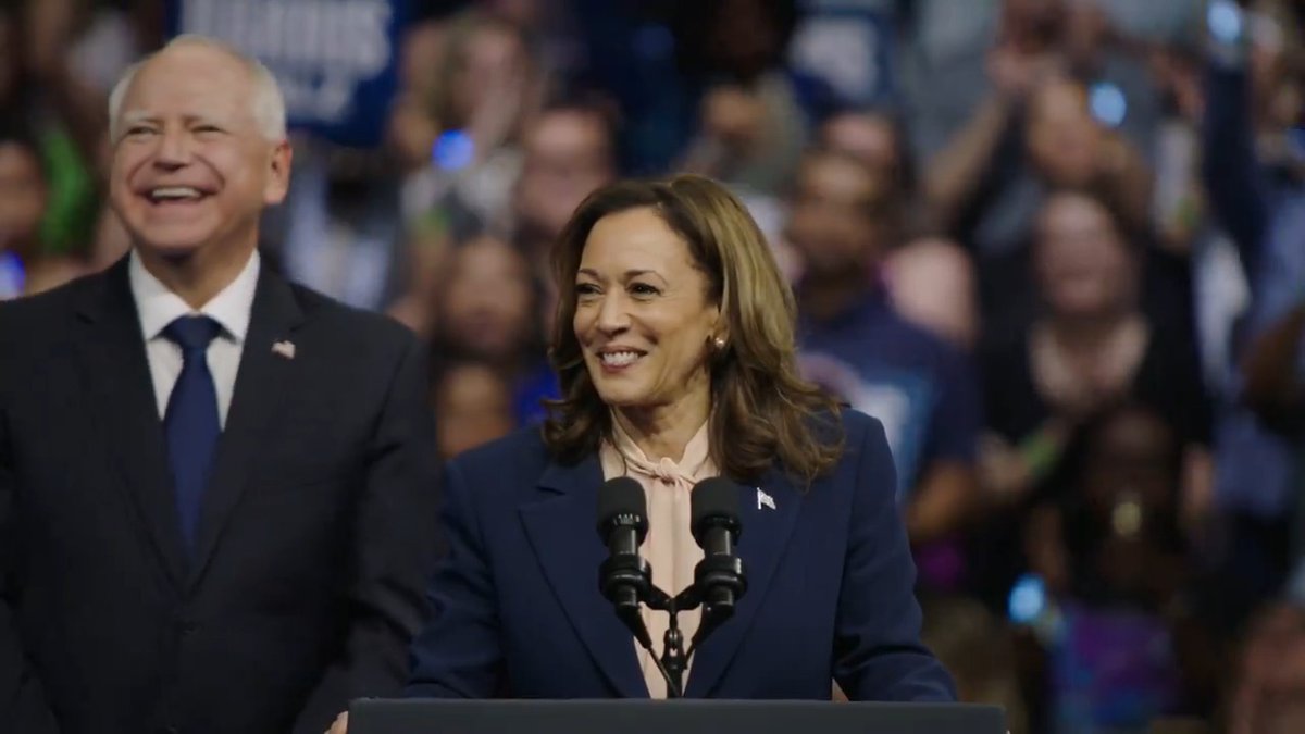 Vice President Harris: Tim Walz was the kind of teacher and mentor that every kid in America dreams of having and that every kid deserves. The kind of coach who makes people feel like they belong and inspires them to dream big. And that’s the kind of Vice President he will be, too