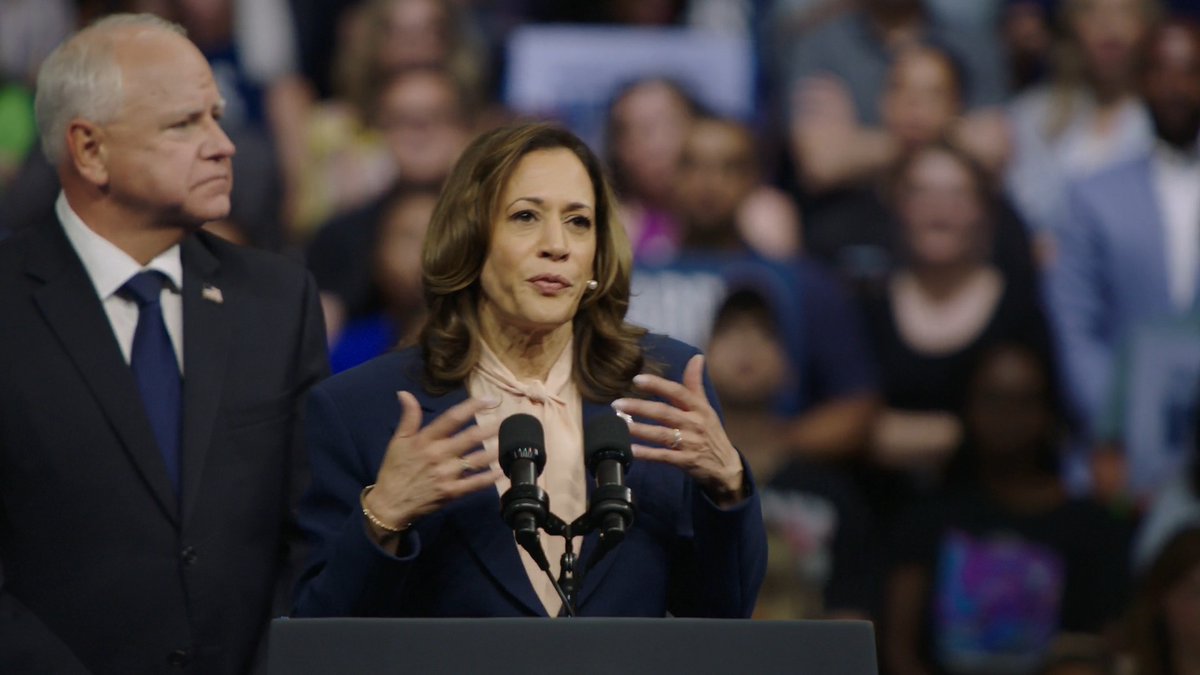 Vice President Harris: My promise to you is this, our campaign will reach out to everyone. From red states to blue states. From the heartland to the coasts. We are running a campaign on behalf of all Americans. And if elected, we will govern on behalf of all Americans
