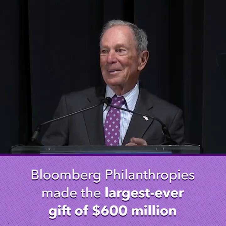 Today, Bloomberg Philanthropies announced the largest-ever gift to CDU, Howard University College of Medicine, Meharry Medical College, & Morehouse School of Medicine. I’m proud to stand with their presidents as they work to educate the next generation of Black doctors.
