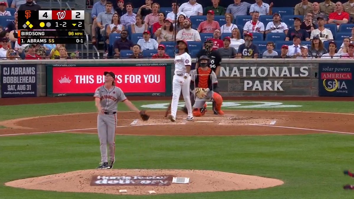 HOW THE ABSOLUTE HELL DID CJ ABRAMS PULL THIS BALL OUT???