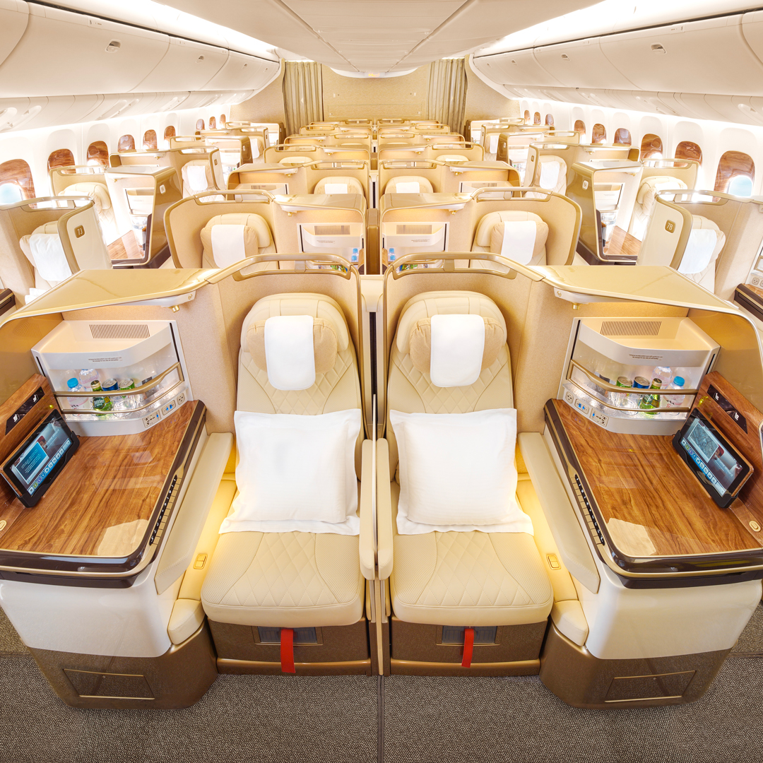 Introducing our newly refurbished 777s. ✈️✨ With an updated 1-2-1 seating configuration in Business Class, in addition to 24 of the latest Premium Economy seats, customers will now have more premium options to choose from.