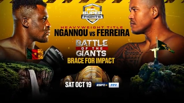 🚨 BREAKING 🚨 HE'S BACK! 👑The Return of Francis Ngannou 4⃣𝐂𝐇𝐀𝐌𝐏𝐈𝐎𝐍𝐒 2⃣𝗦𝗨𝗣𝗘𝗥 𝗙𝗜𝗚𝗛𝗧 𝗕𝗘𝗟𝗧𝗦 𝗢𝗡 𝗧𝗛𝗘 𝗟𝗜𝗡𝗘 1⃣Gigantic night of MMA and it all goes down on October 19th #PFLSuperFights