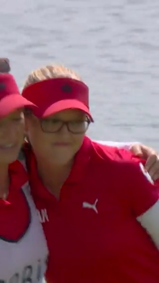 BROOKE HENDERSON 🇨🇦 48-FOOT EAGLE PUTT 🎯 After an up-and-down first round of Olympic golf, the Canadian caps it with a 48-foot putt on 18 #golf | Golf Canada