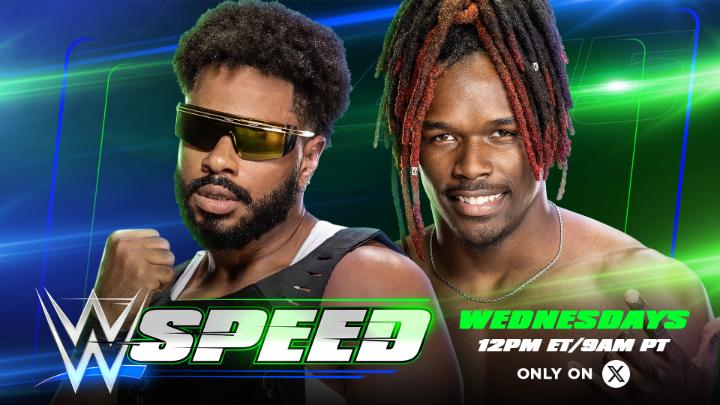 TODAY on #WWESpeed! Je’Von Evans and Tehuti Miles go head-to-head! Who will advance in the No. 1 Contender's Tournament? 🔥