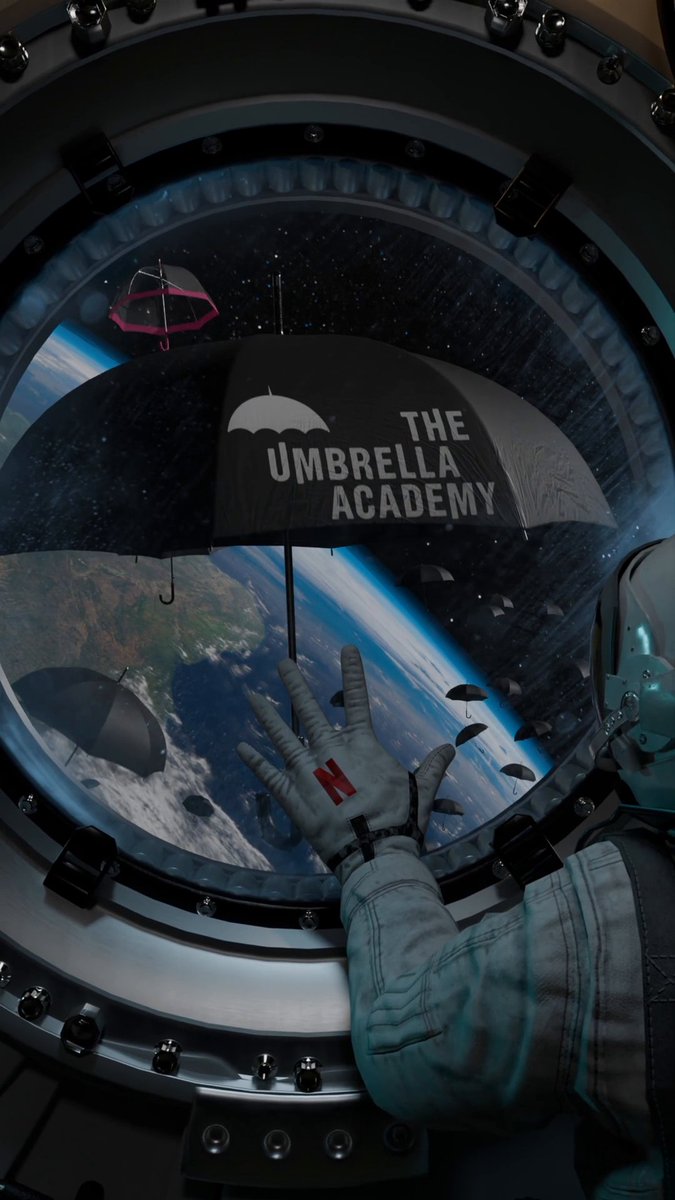 THIS must be what they meant by “the umbrella effect” ☂️ The final season of The Umbrella Academy premieres TOMORROW!