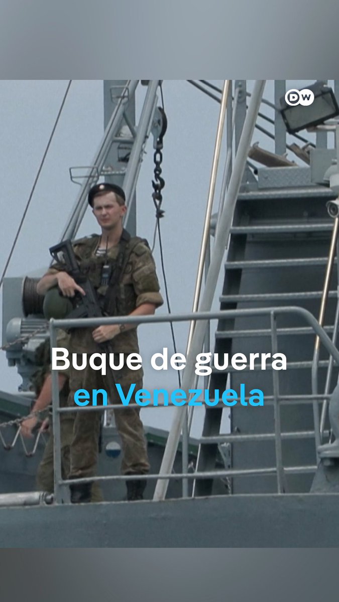 Buque de guerra ruso llega a #Venezuela La administraciรณn de #Maduro calificรณ el arribo de la embarcaciรณn como una "visita de trabajo", que llega en medio de fuertes tensiones en el paรญs. Venezuela es uno de los aliados mรกs importantes de #Rusia en la regiรณn. #DWNoticias /jam