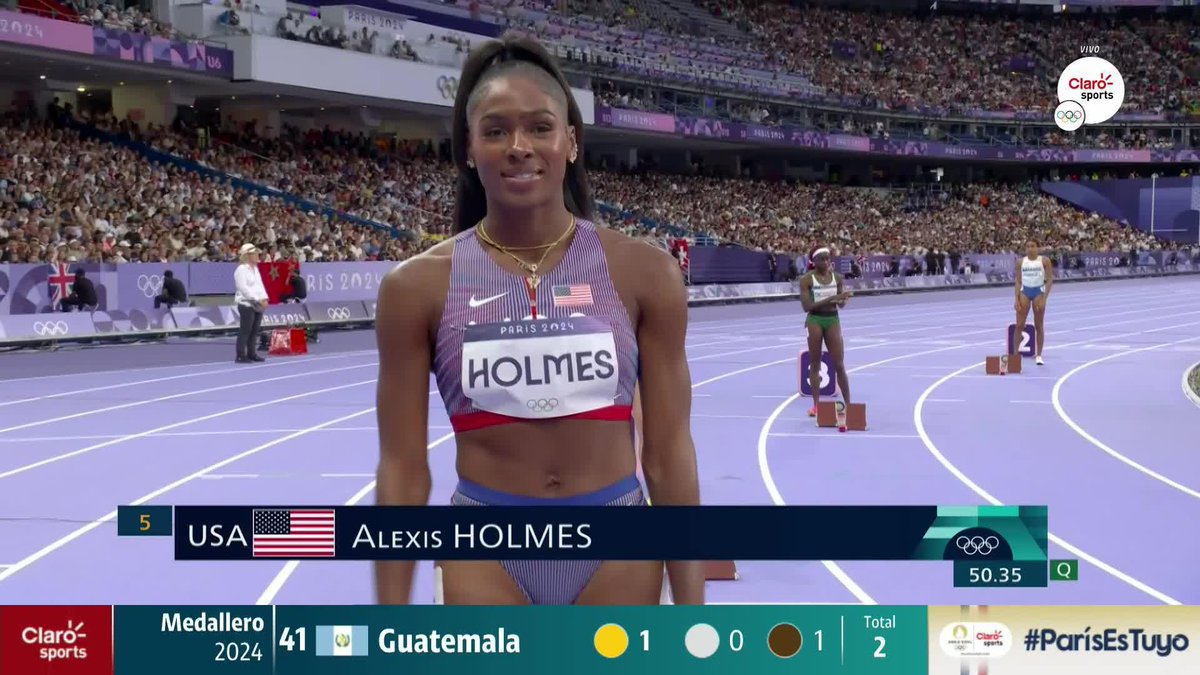 ¡DEMOSTRANDO! 🇩🇴🏃‍♀️💥 Marileidy Paulino se lleva la semifinal de los 400m planos femenil con una gran ventaja y hace soñar a Latinoamérica con una medalla más en #Paris2024 #ParísEsTuyo
