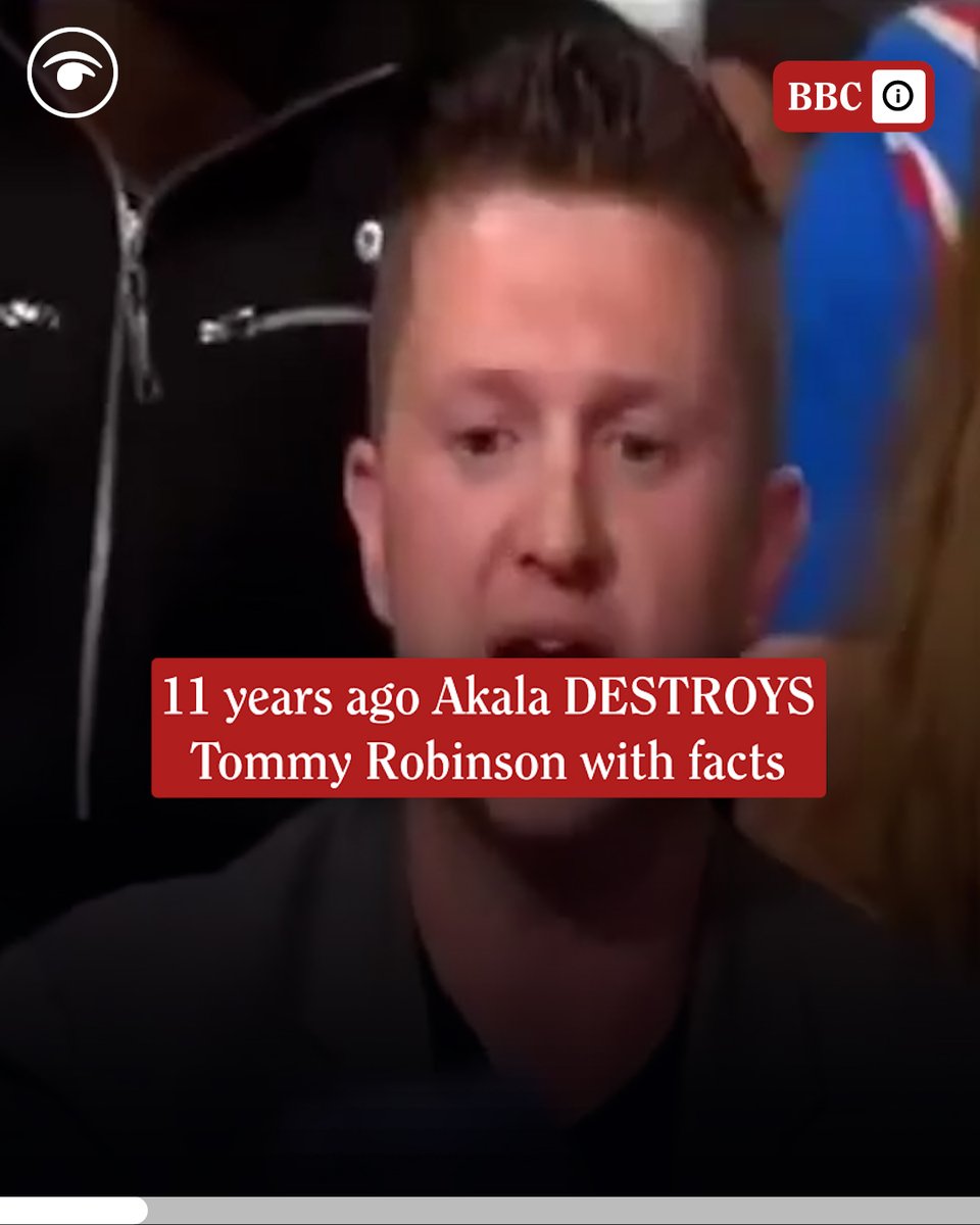 "Racism was NOT invented by working class people, it was invented by elite academics and perpetuated as part of political policy from the top down, NOT the bottom up." 11 years ago since Akala rinsed Stephen Yaxley-Lennon with facts 💥