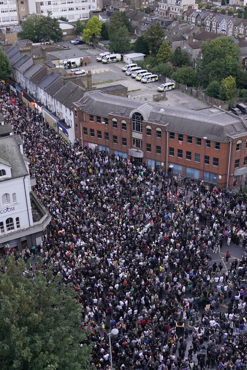 RAW VIDEO: Thousands of people have flooded the streets of London to take a stand against racism and the far right.