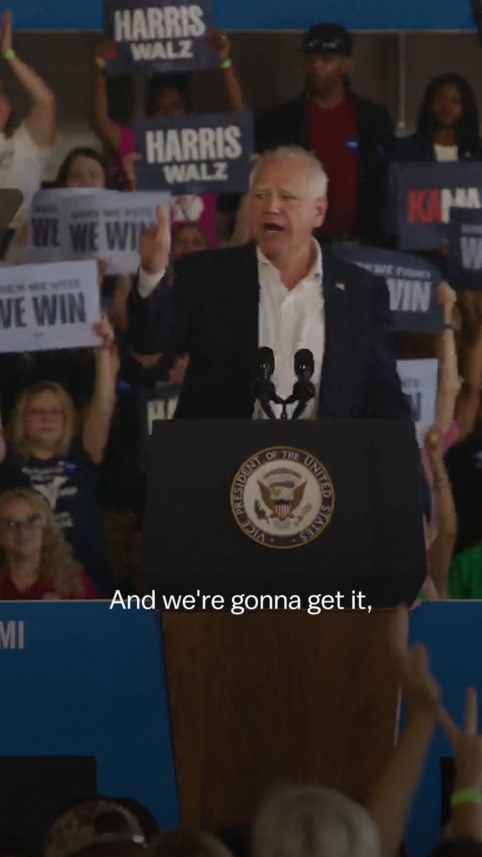 Here’s the deal: we’re asking for a fair shot. We're asking for health care and child care. We're asking for an education. We're asking for safety in our streets. And we're gonna get it, because that's what this campaign is about. It's about moving forward.
