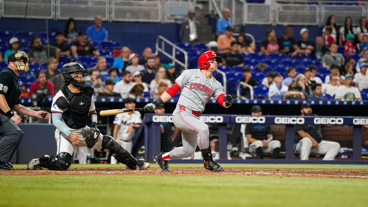 First career grand slam for TJ Friedl‼️ TJ Friedl