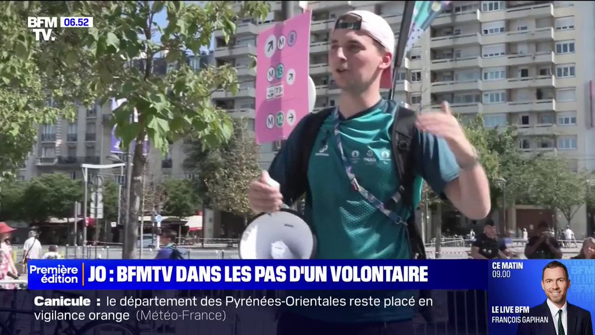 BFMTV a suivi le quotidien d’un volontaire aux JO
