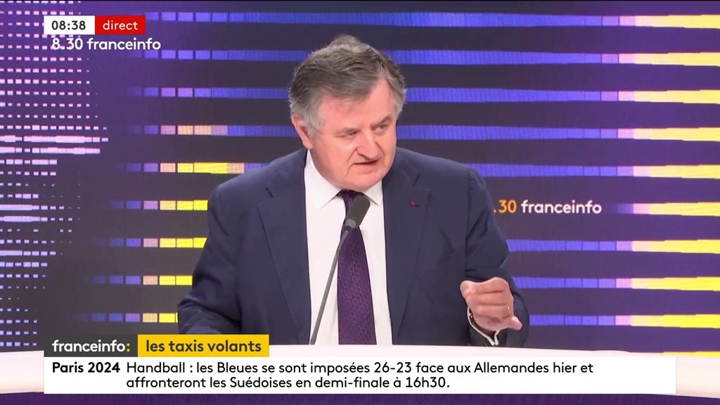 🔴Taxis volants ➡️ " Il s’agit d’une innovation décarbonnée qui va sauver des vies et à permettre un transport d’urgence dans des conditions optimales ", assure Augustin de Romanet.