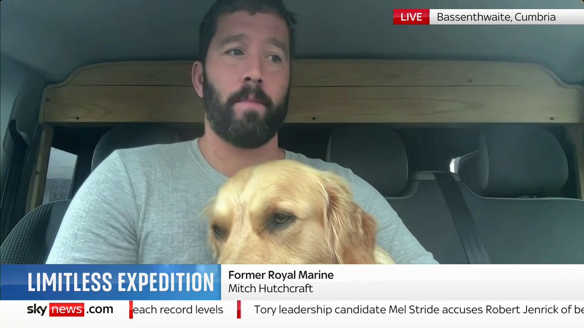 "Anything's possible as long as you have the will and positivity to do it." Former Royal Marine Mitch Hutchcraft hopes to set a new world record by swimming every lake in the Lake District in a week. 📺 Sky 501 and YouTube