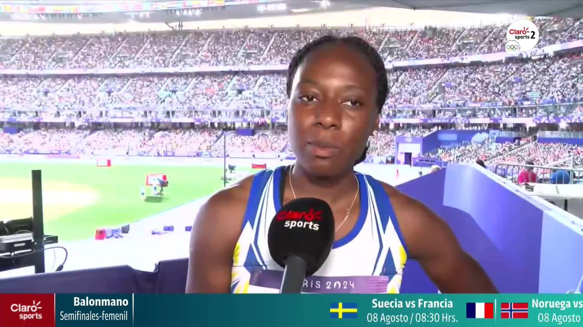 ¡ECUADOR A LA FINAL! 🇪🇨😍 En un cierre cardiaco, Maribel Caicedo se calificó a la final de los 100m con vallas #ParísEsTuyo