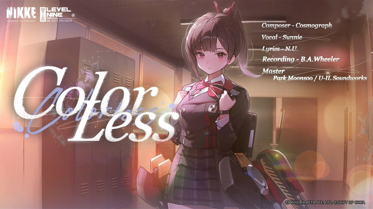 【COLORLESS Story Event BGM 「COLORLESS」 - Full Ver.】 《GODDESS OF VICTORY: NIKKE》 Story Event COLORLESS BGM Full Ver. - 「COLORLESS」 official release! 🎉 HD Ver 🔗: #NIKKE #LEVEL_NINE #COLORLESS