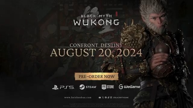 The final trailer for Black Myth: Wukong has dropped The game releases August 20th on PS5, Steam and Epic Games Store
