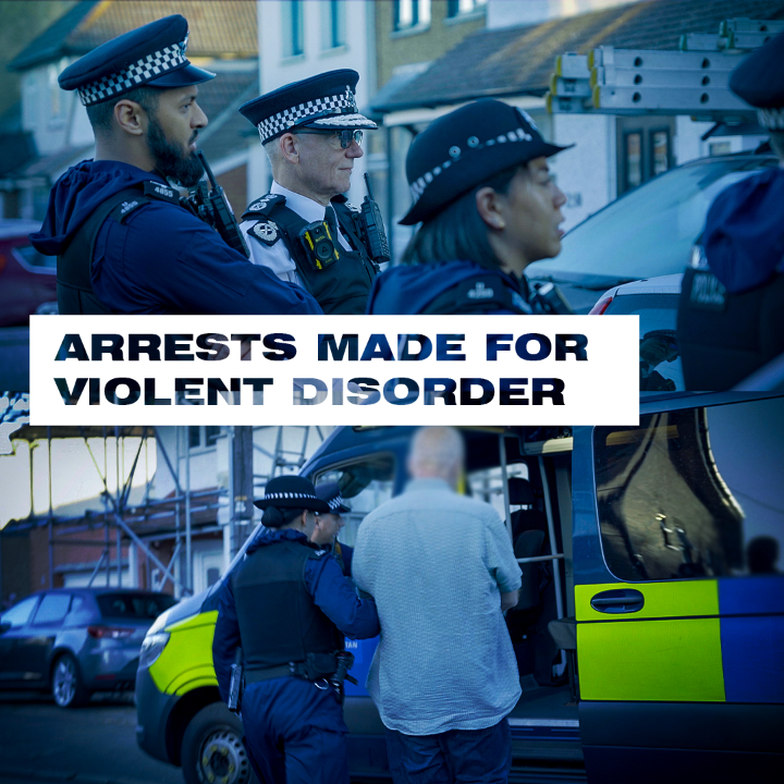 "To anyone thinking about joining future violent actions - you will be captured on camera, you will be arrested and you will end up in prison." Commissioner Sir Mark Rowley's warning to those intent on committing further disorder on the streets of London.