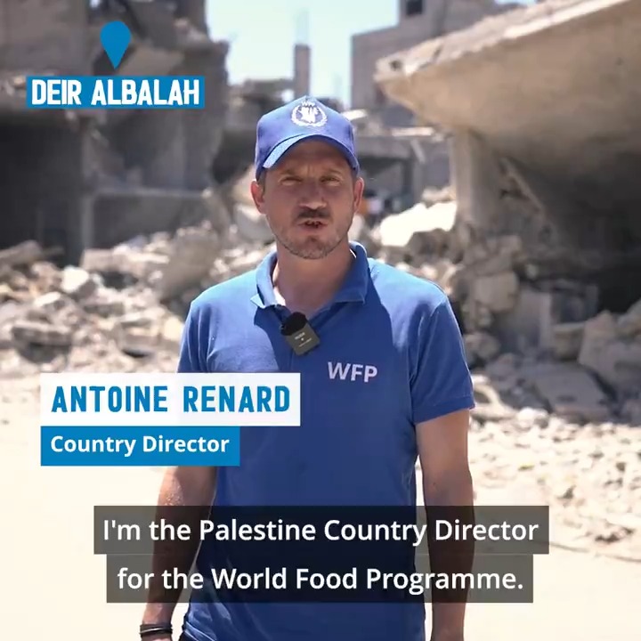 Forced to pick up their belongings and move on again, people in #Gaza have no certain access to shelter or food. 📍WFP's Antoine Renard explains what he's seeing on the ground in just one week's time, as tens of thousands of Gazans are forced to evacuate.