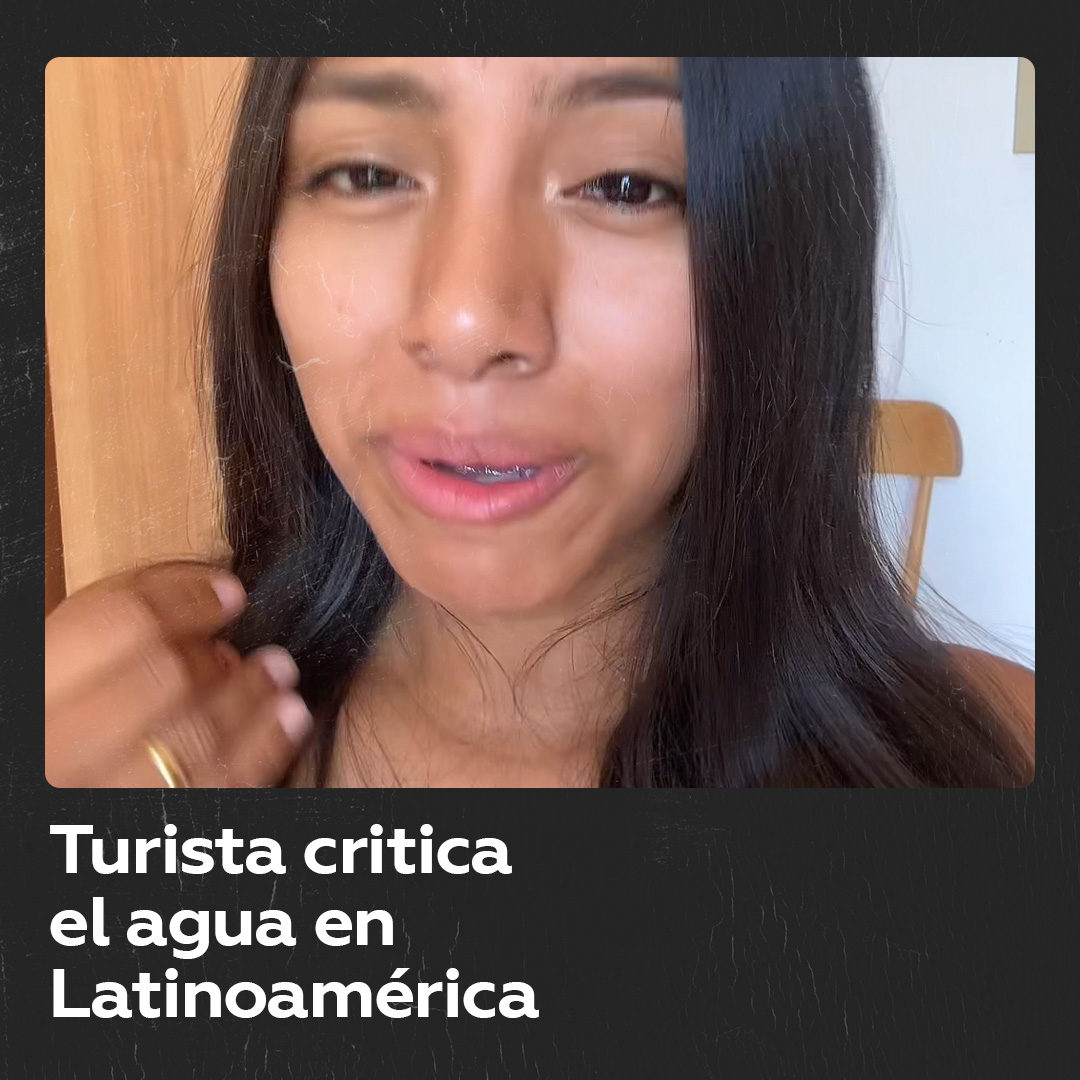 Turista critica el agua en Latinoamérica Una turista española generó controversia en redes sociales tras quejarse de la calidad del agua en Latinoamérica, comparándola con España.