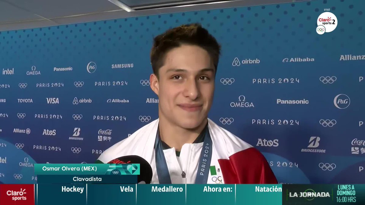 "EL LÍMITE ES EL CIELO, A MIS 20 AÑOS SER DOBLE MEDALLISTA OLÍMPICO ES UN SUEÑO HECHO REALIDAD" 🥹🇲🇽🗣️ No te pierdas las palabras de Osmar Olvera, clavadista mexicano, después de su segunda presea en #Paris2024 #ParísEsTuyo